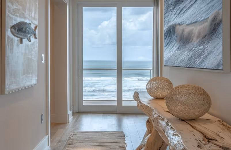 Living room filled with natural light after professional cleaning